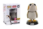 NEW Funko POP! Star Wars Porg 198 FLOCKED (closed mouth) Hot Topic Exclusive