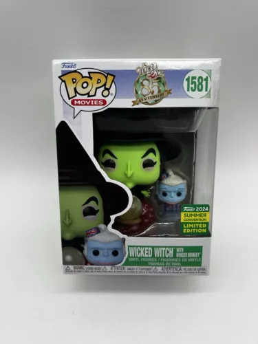 New-Funko Pop The Wizard of Oz Wicked Witch w/Winged Monkey 1581 - 2024