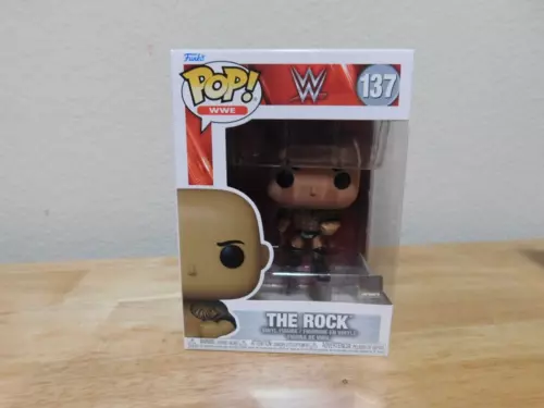 New Funko Pop WWE #137 The Rock vinyl figure