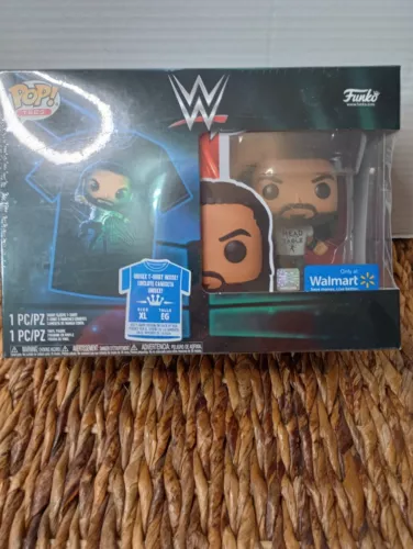 NEW Funko Pop! WWE Roman Reigns #111 Walmart Exclusive XL Tee Head Of the Table!