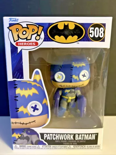 NEW in box! Funko POP! Heroes DC Patchwork Batman Vinyl Figure #508