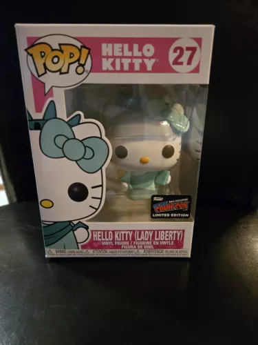 New ListingFunko Pop! Vinyl: Sanrio Hello Kitty Lady Liberty NYCC Official Con Sticker #27