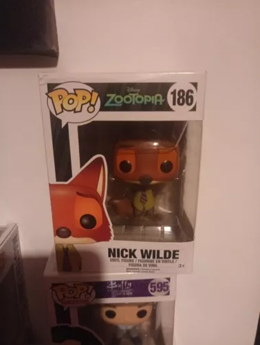 Nick Wilde Funko Pop #186 Disney Zootopia Zootropolis Boxed New Corner Damage