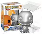 POKEMON FUNKO POP GAMES 455 Metallic Charmander 25th Anniversary PVC Protector