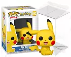 POKEMON FUNKO POP GAMES 842 Pikachu Sitting Vinyl Figure Clear PVC Protector