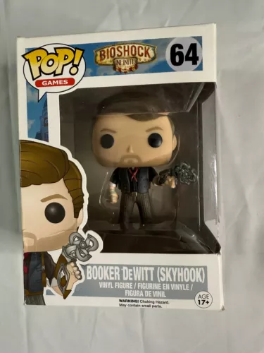 POP Games Bioshock Infinite Booker DeWitt Skyhook #64 Action Figure Funko Vinyl