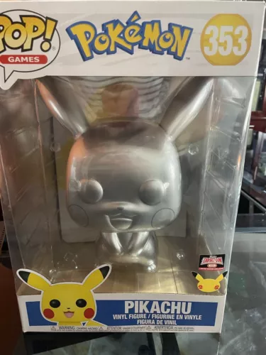 Pop! Games: Pokémon (Pikachu)(Metallic Silver)(Jumbo)#353 (Target Con Exclusive)