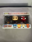 POP! Marvel Captain America, Iron Man, Hawkeye Spider-Man 4 Pack