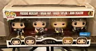 Queen Funko Pop Rocks 4 Pack Freddie Mercury/Brian May/Roger Taylor/John Deacon