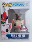 RARE PUA & HEI HEI SE 422 MOANA DISNEY Funko Pop New in Mint Box + PROTECTOR