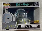 READ! Funko Pop! Rides #34 Rick's Ship Rick and Morty Hot Topic Exclusive