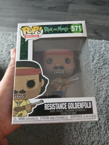 RESISTANCE GOLDENFOLD #571 RICK AND MORTY FUNKO POP + POP PROTECTOR