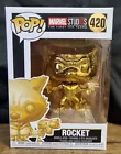 ROCKET RACOON FUNKO POP! GOLD CHROME- #420 PRE-OWNED GUARDIANS OF THE GALAXY