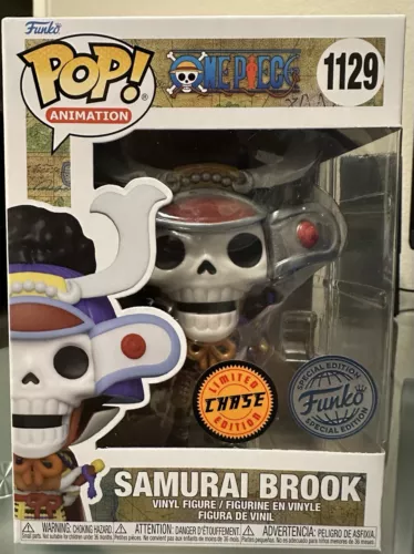 Samurai Brook CHASE #1129 Funko Pop One Piece Exclusive Special Ed Rare Limited