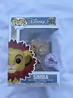 SIMBA #302 THE LION KING DISNEY GOLD SPECIAL EDITION FUNKO POP + POP PROTECTOR