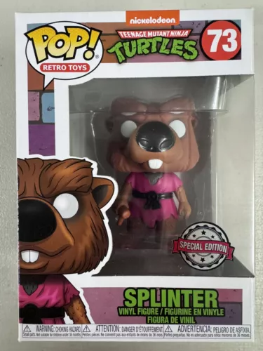 Splinter 73 ~ Teenage Mutant Ninja Turtles ~ Funko Pop Vinyl ~ Retro Toys