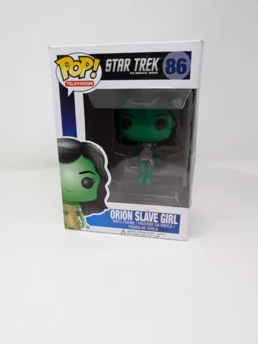 Star Trek Funko Pop #86, Orion Slave Girl, Green Vinyl Figure, Wear to Box