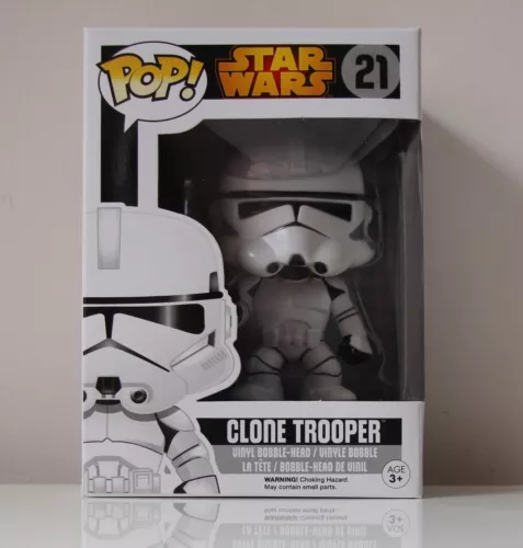 Star Wars Clone Trooper Funko #21 Pop! Vinyl Figure In Box (Black Box)