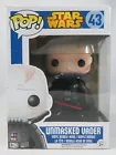 Star Wars Funko Pop - Unmasked Vader - Blue Box - No. 43 - Free Protector