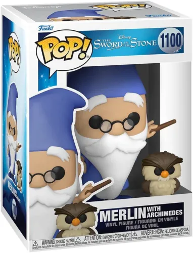 The Sword In The Stone Merlin with Archimedes POP! Disney #1100 Figur Funko