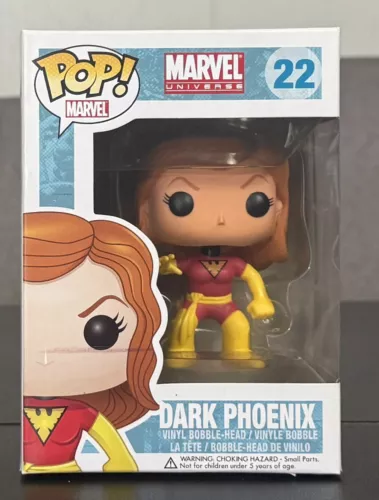 VAULTED Funko POP Marvel Universe X-Men 22 Dark Phoenix with PROTECTOR - DAMAGED