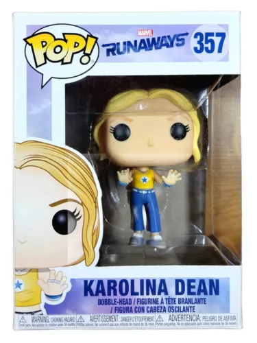 VAULTED Funko POP! Runaways #357 KAROLINA DEAN, 2018 In Protector, New