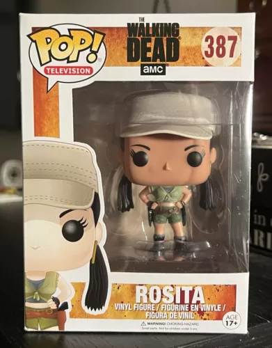 VAULTED Funko Pop! Television: ROSITA #387 (The Walking Dead Series) w/Protector