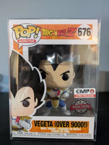 Vegeta (Over 9000!) #676 Dragon Ball Z Funko pop w protector