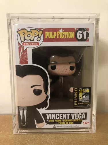 Vincent Vega 61 Bloody Pulp Fiction 2014 SDCC Exclusive Funko Pop Figure In Case