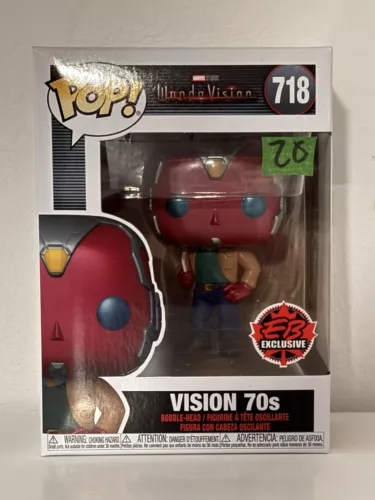 Vision 70s Marvel Wanda Vision #718 EBgames Funko Pop!