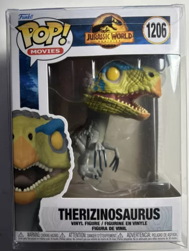 W/PLASTIC CASE FUNKO POP! MOVIES: JURASSIC WORLD DOMINION THERIZINOSAURUS #1206