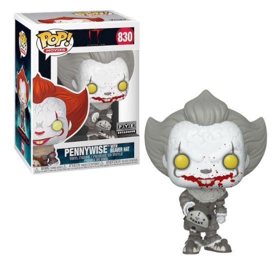 Pennywise with Beaver Hat (B&W)