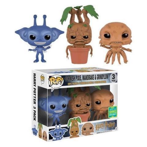 Cornish Pixie, Mandrake & Grindylow 3 Pack