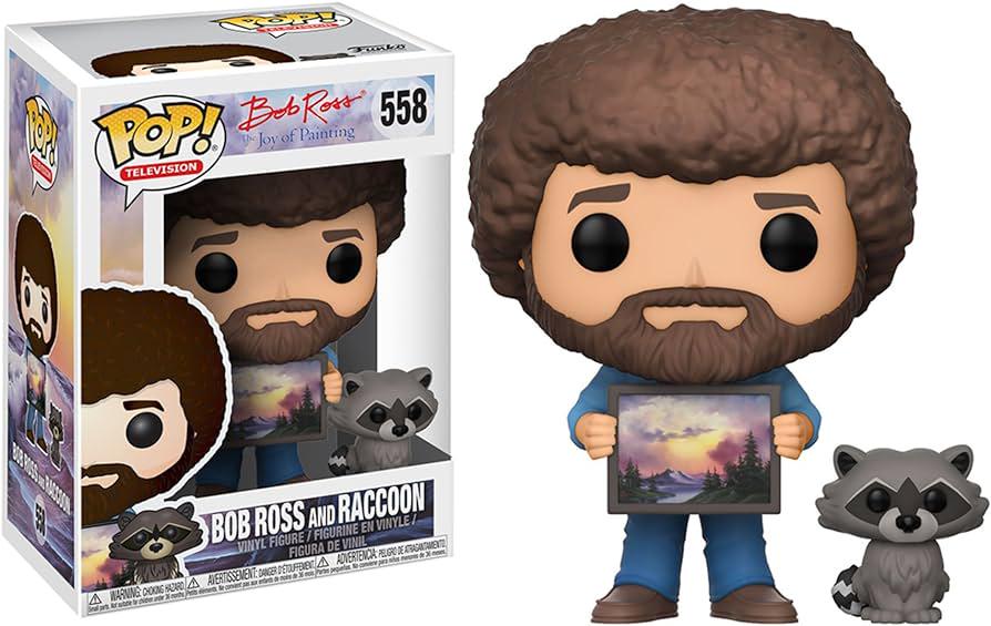 Bob Ross and Raccoon