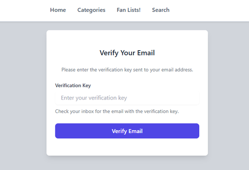 email verification